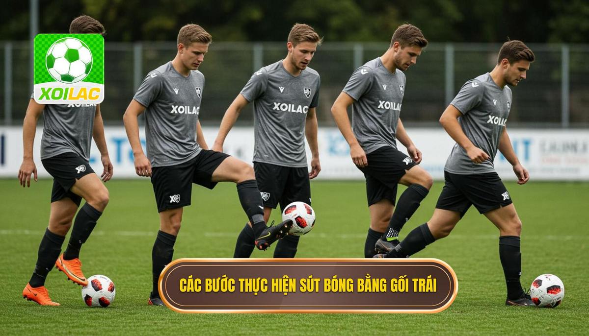 2. Các bước chi tiết để thực hiện Kỹ thuật sút bóng bằng đầu gối trái