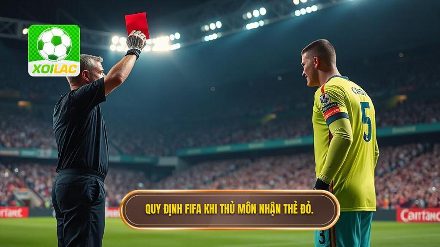 1. Quy định FIFA khi thủ môn nhận thẻ đỏ.