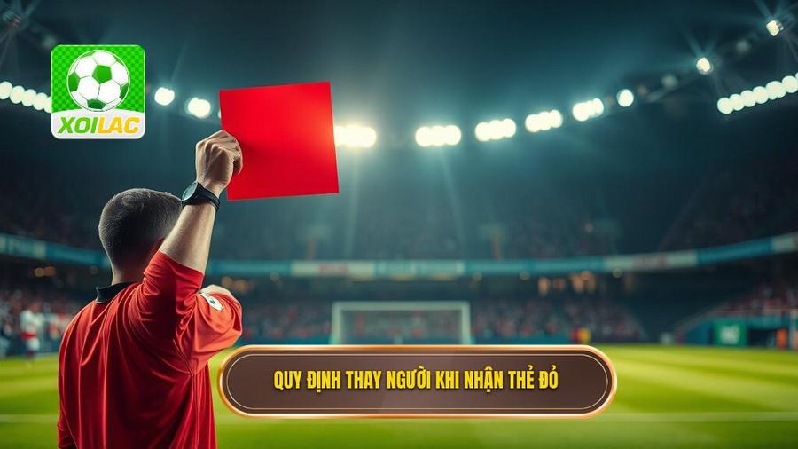 1. Quy định thay người khi nhận thẻ đỏ