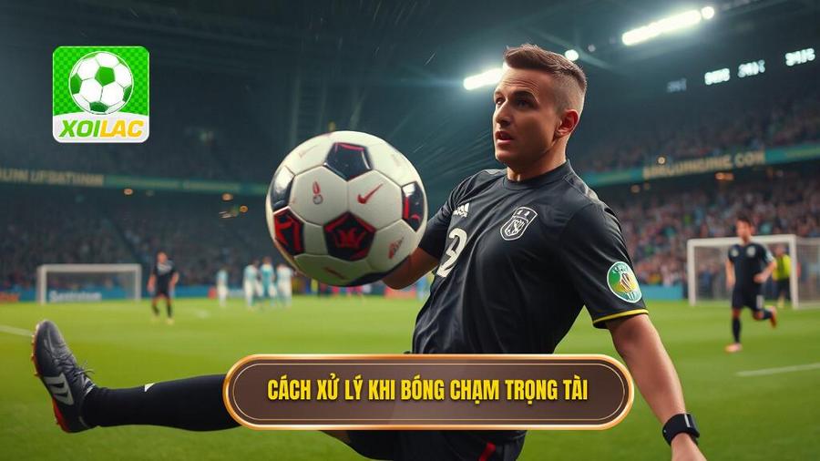 3. Cách xử lý khi bóng chạm trọng tài