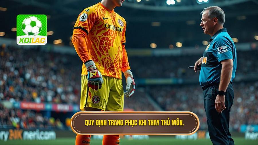 3. Quy định trang phục khi thay thủ môn.