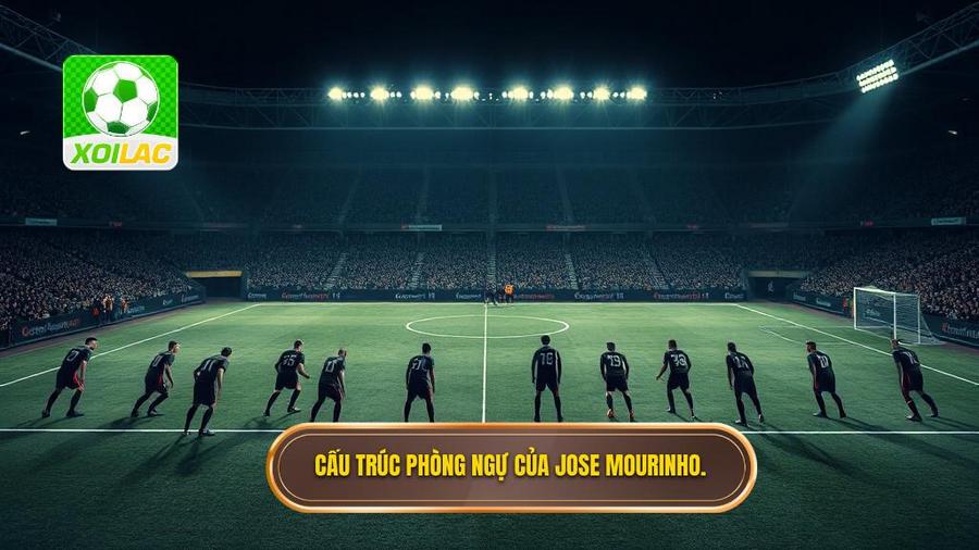 2. Cấu trúc phòng ngự của Jose Mourinho.