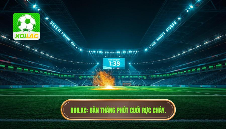 XOILAC Bàn thắng phút cuối rực cháy.