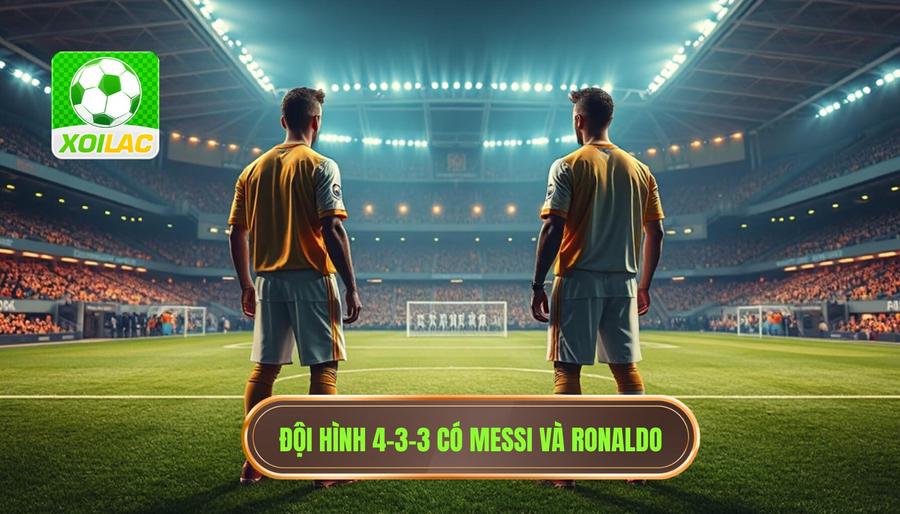 Chi tiết Đội hình trong mơ với Messi và Ronaldo theo sơ đồ 4-3-3